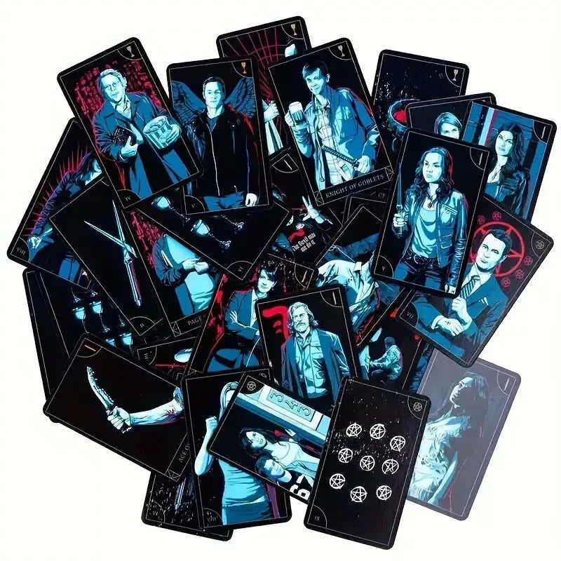 Supernatural TV Show Tarot Deck Divination Fate Cards, Sam and Dean Winchester