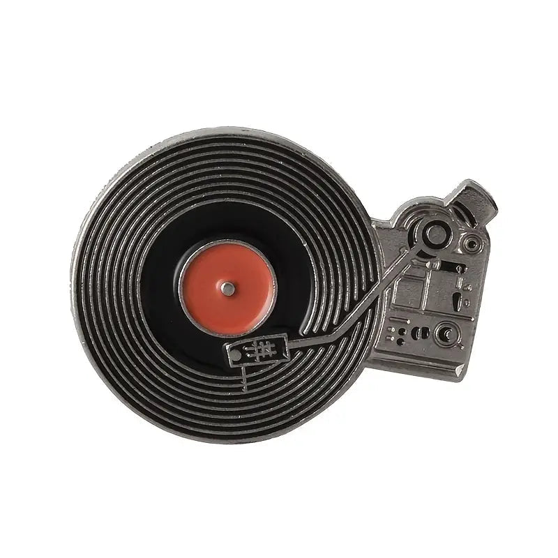 Vintage Vinyl Cassette Dj Enamel Pin Badge